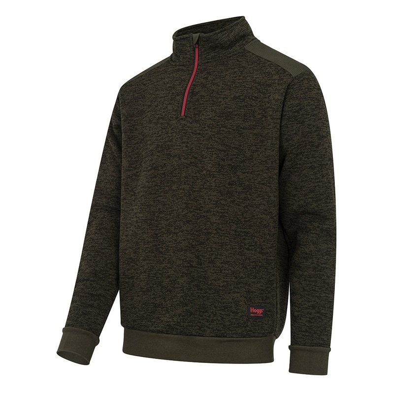Hoggs of Fife Green King II 1/4 Zip Knit
