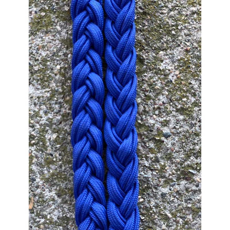 Braided Adjustable Single Knot Pony Rein, Royal Blue