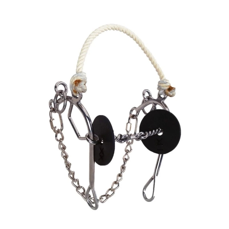 Josey Million Dollar Bit- 3-Piece Twisted Wire Dog Bone Snaffle