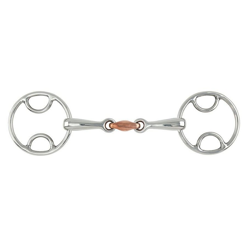 Shires Bevel Bit Copper Lozenge Snaffle