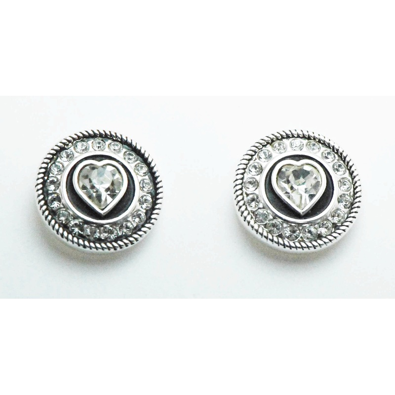 Western Edge Jewelry Concho Heart Earrings