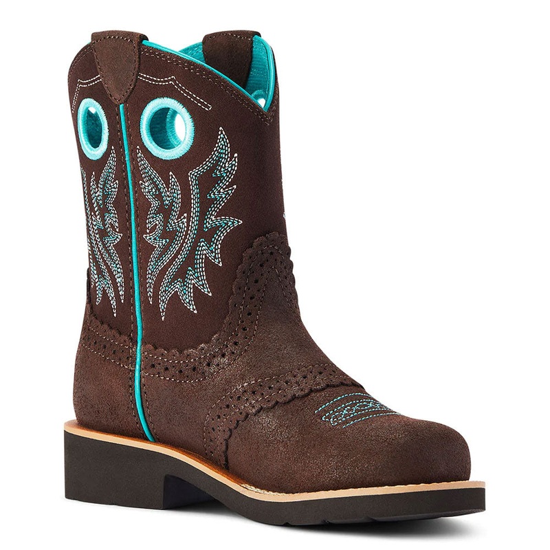 10042537 Ariat Youth Fatbaby Cowgirl Western Boot – Royal Chocolate