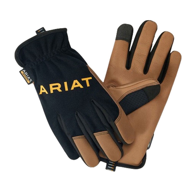 10042828 Ariat Men’s FlexPro Leather Driver Work Glove – Brown/Black