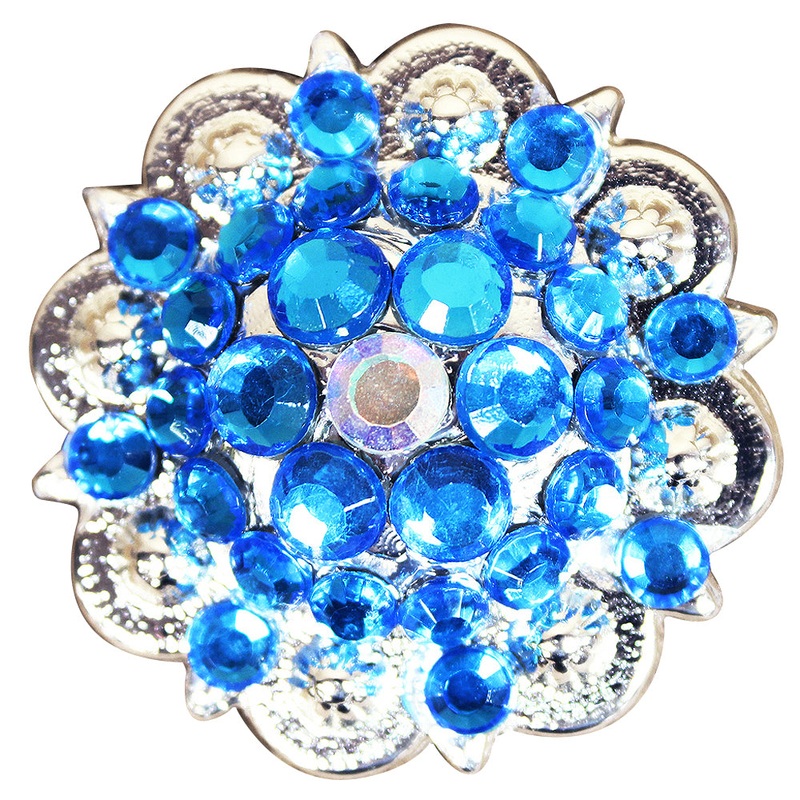Capri Blue Ab Crystals Berry Headstall Saddle Tack Bling Hilason