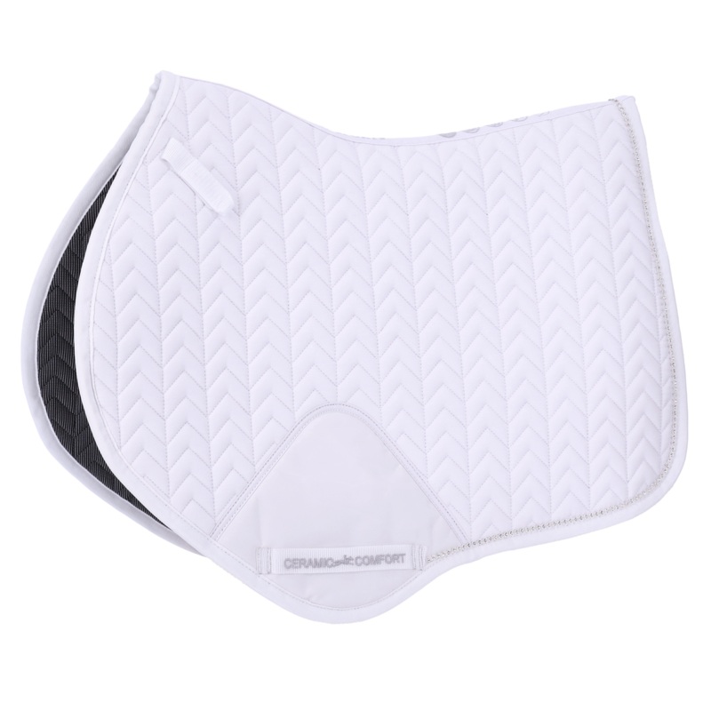 Schockemohle Power Pad Ceramica Jump Saddle Pad, White