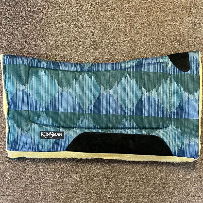 24528 Reinsman Square Contour Saddle Pad 30×30 Fleece Bottom