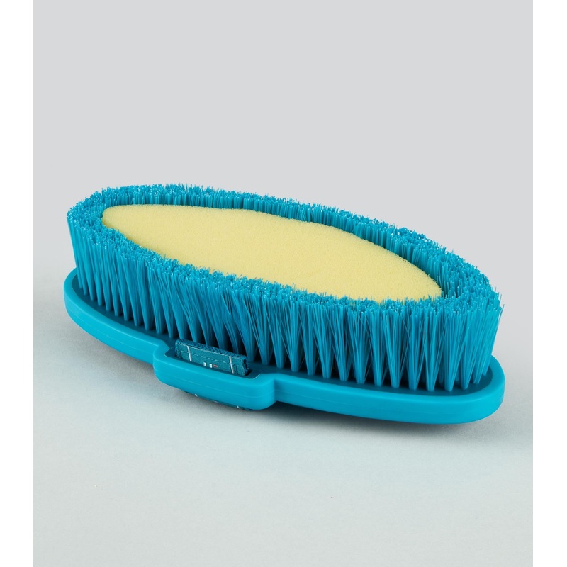Soft-Touch Body Wash Brush Med Blue & Peacock