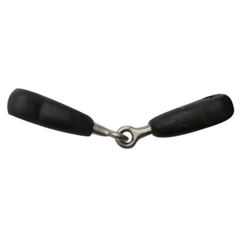 #1028X: 5″ Rubber coated stainless steel broken mouthpiece