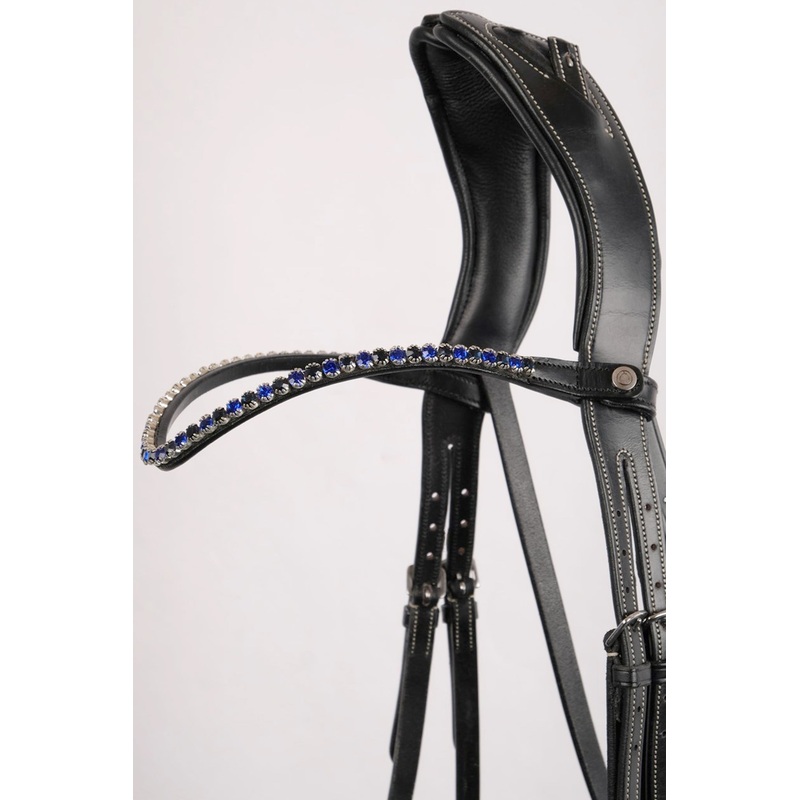 Montar Fair Curved Navy Crystal Browband