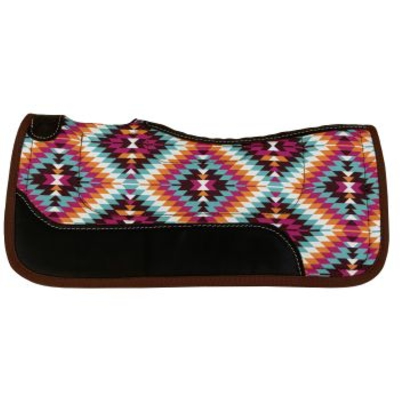 Nylon Printed Top Contoured Felt Bottom Saddle Pad ~ Pony