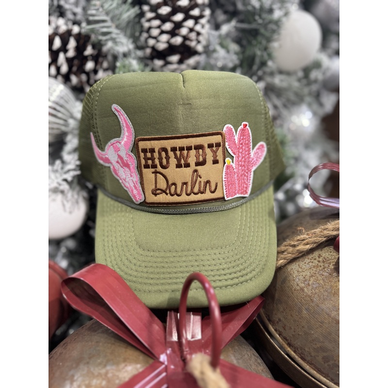 Howdy Darlin Olive Trucker