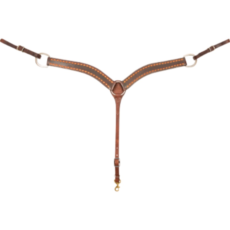 2-inch Breastcollar with Dark Framed Diamond Tooling