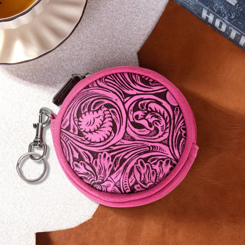 Wrangler Floral Tooled Coin Pouch