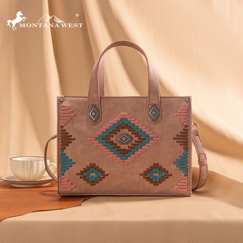 MW Aztec Collection Tote ~ Pink