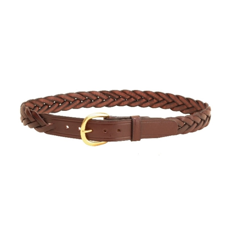 Tory Leather 1 1/4″ Braided Leather Belt