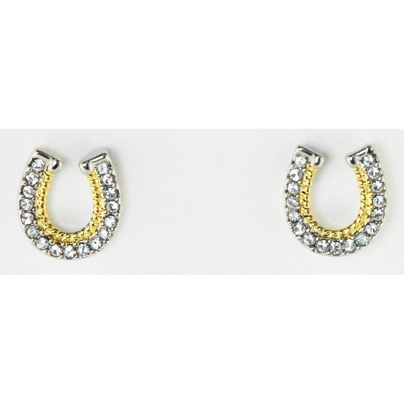 Western Edge Jewelry Horseshoes Rope Earrings