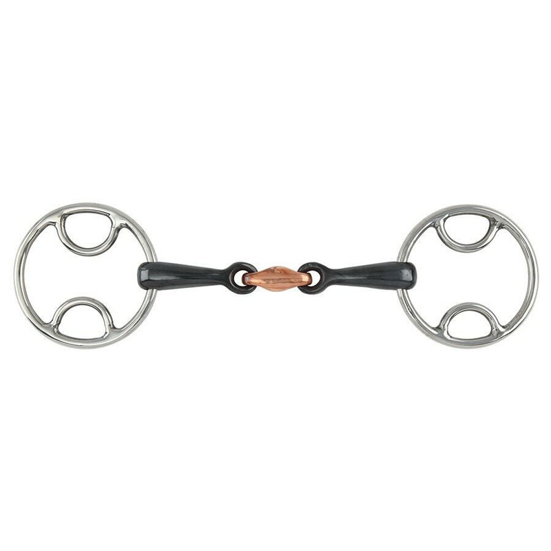 Shires Bevel Snaffle Bit With Lozenge, Sweet Iron