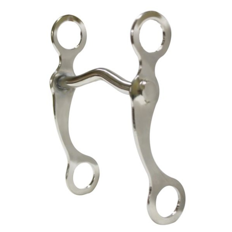 #25208: Chrome plated horse grazing bit with 7
