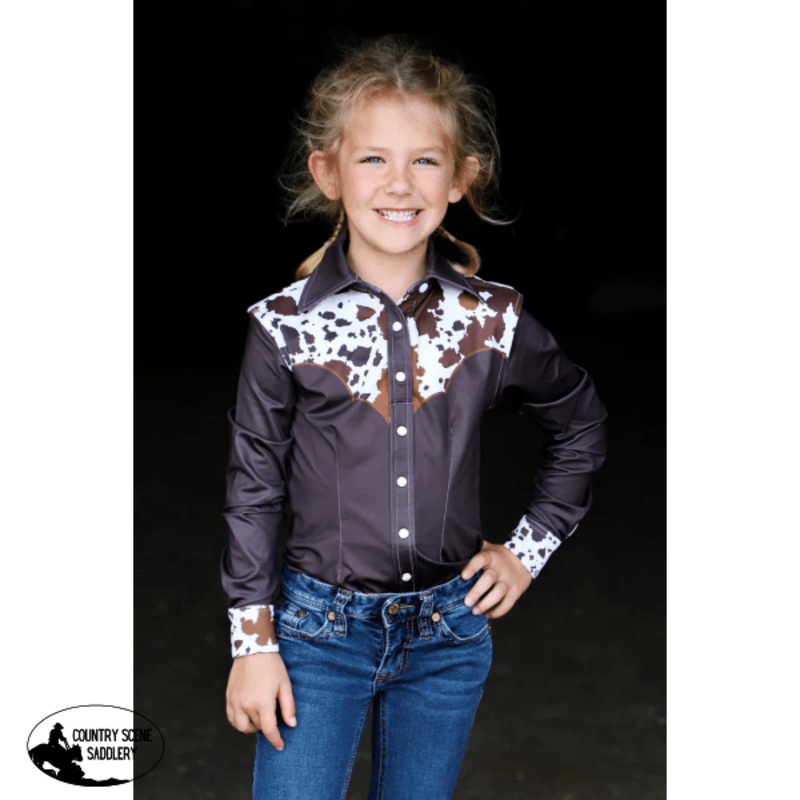 *YOUTH* CATTLE DRIVE YOKE PERFORMANCE RODEO SHIRT