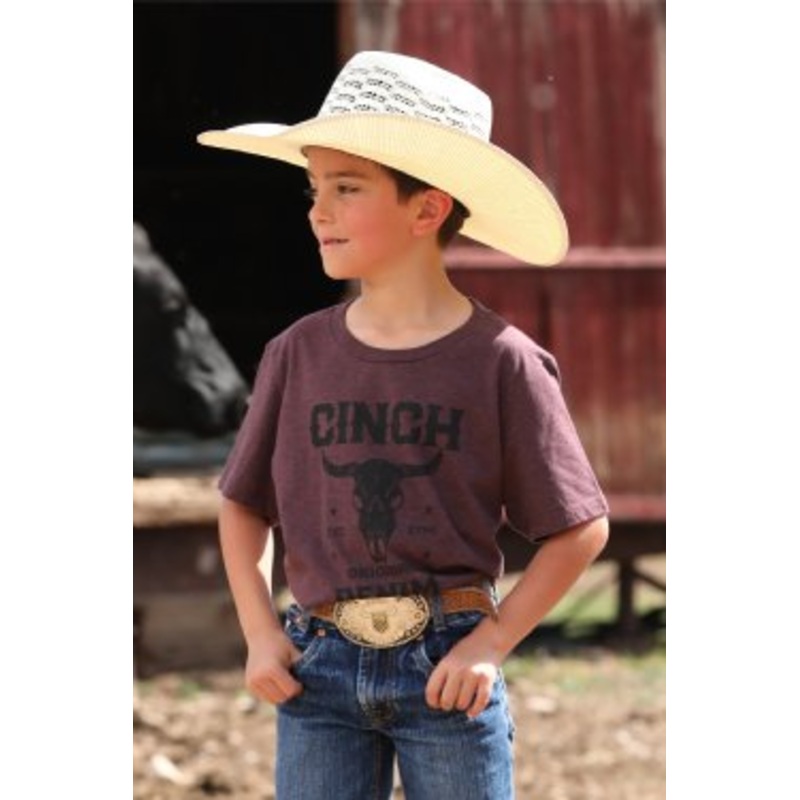 Boy’s Cinch Bull Skull Tee
