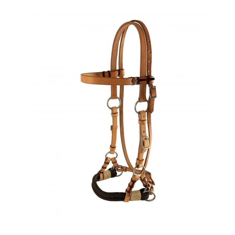 Showman  Argentina Cow Leather Light Oil leather side pull