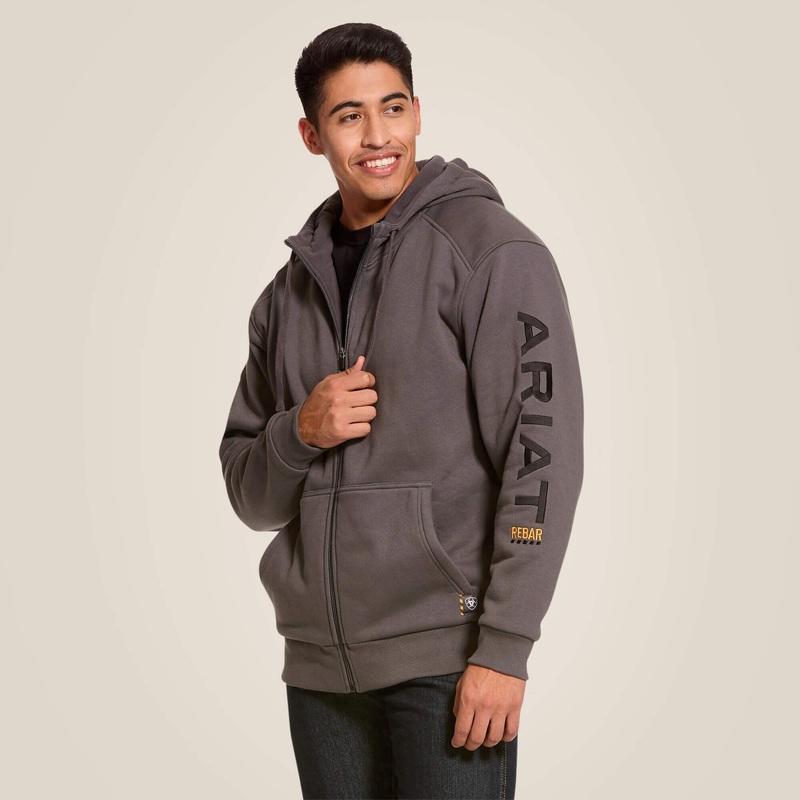 Ariat Men’s Rebar All-Weather Full Zip Hoodie