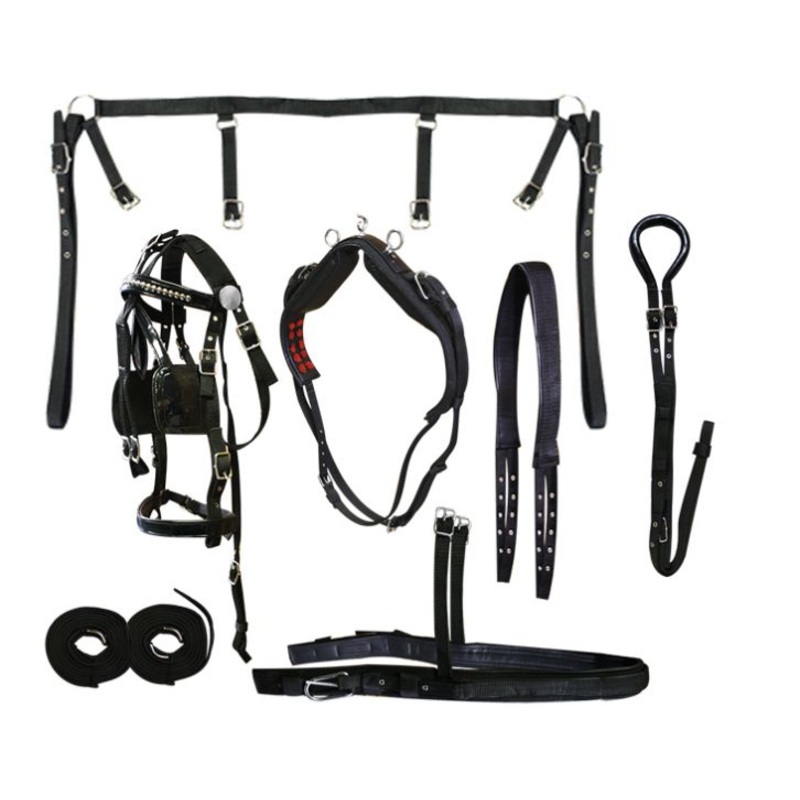 #3200: Premium Medium – LargeHorse Size nylon driving harness meant for heavy use
