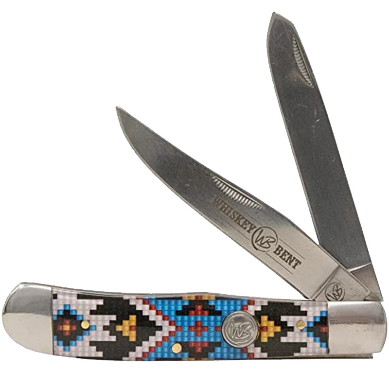 Whiskey Bent Knife ~  Trapper ~ Sky Bead