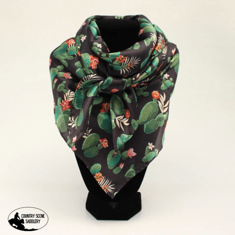Wild Rag 100% Silk, Cactus Black