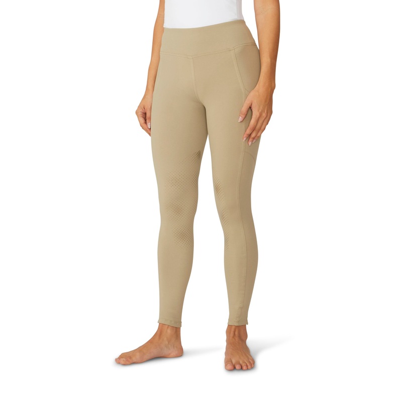 Women’s Signature Flexion Knee Patch Tight – Sandstone