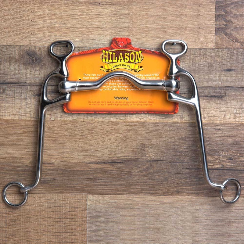 5″ Hilason Western Walking Horses Ported Horse Mouth Curb Bit