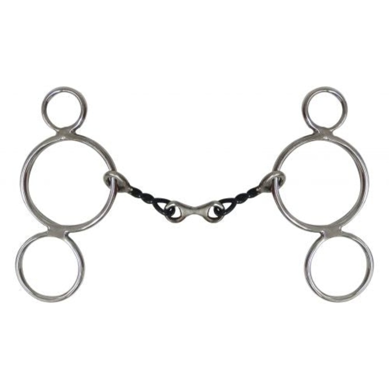 #15121: Showman  Stainless steel wonder bit with sweet iron twisted mouth and dog bone