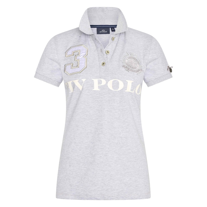 HV Polo Favouritas EQ Grey Short Sleeve Polo Shirt