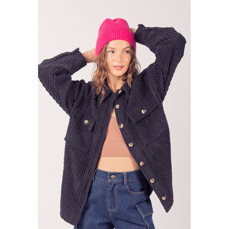 Oversized Wide Corduroy Shirt