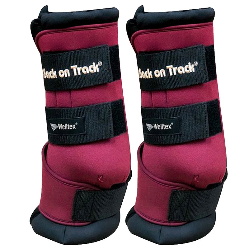 10″ Back On Track Quick Wraps –  Burgundy – (Pair) Burgundy