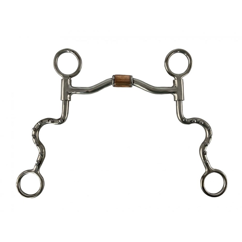 Showman Sweet Iron Cheek bit with Stainless Steel copper roller