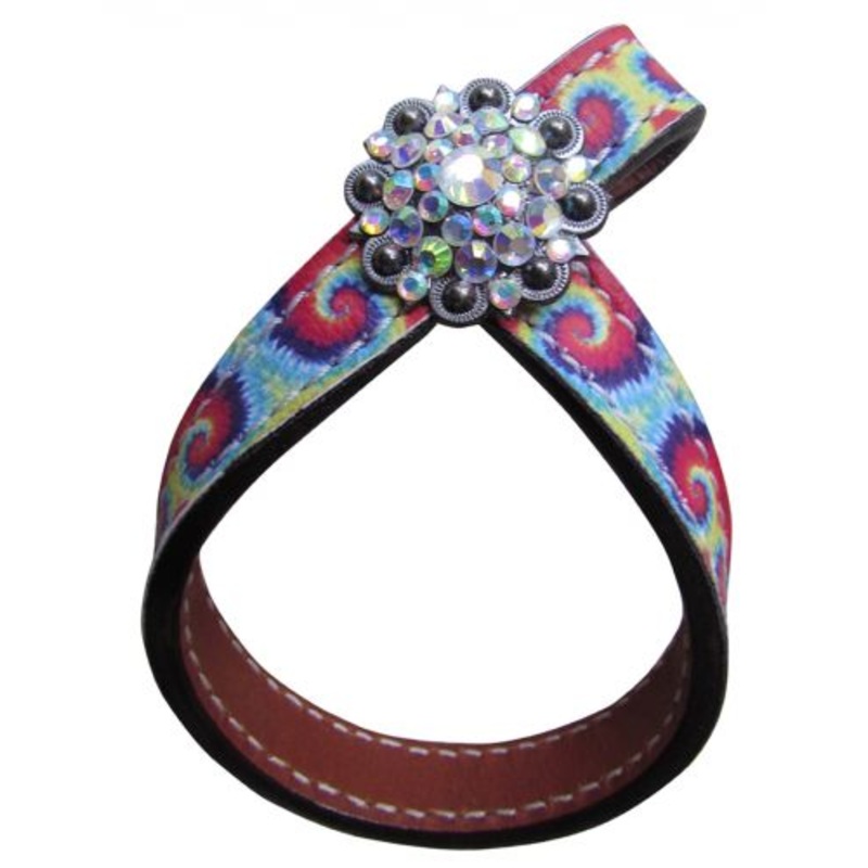 #176524: Tie Dye Leather Tie down Keeper