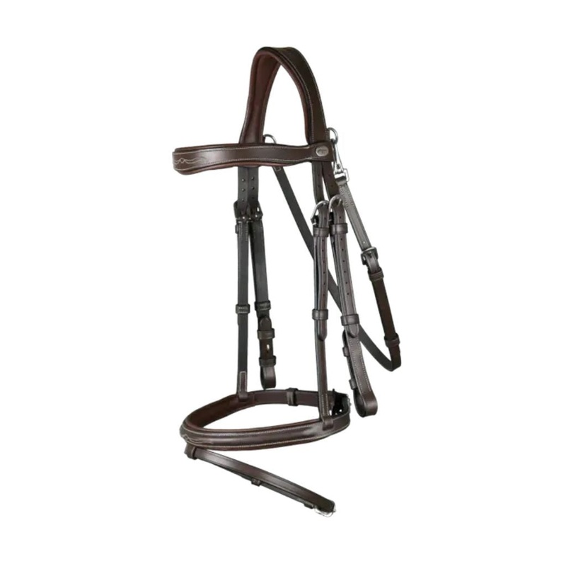Dyon Working Collection Flash Noseband Bridle with Snap Hook Throat Latch