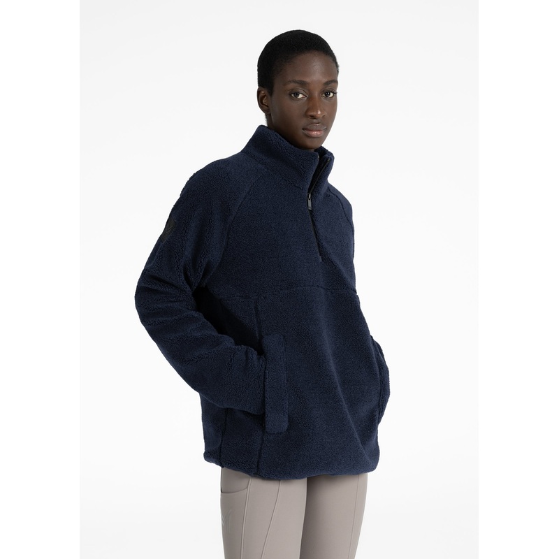 Women Clan Teddy Halfzip (Navy)
