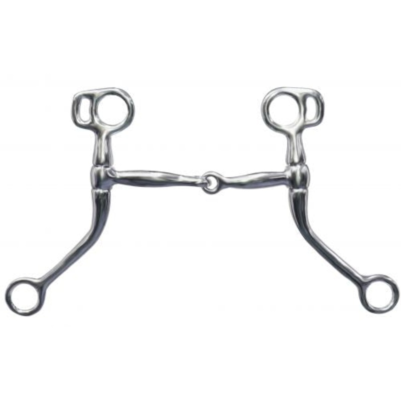 #25312: Showman chrome plated long shank tom thumb bit with 7