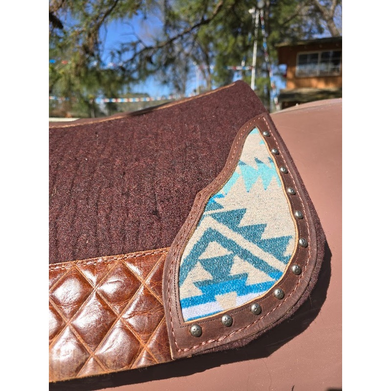 5 Star 30 x 30  7/8″ Dark Chocolate “All Around” Wool Saddle Pad