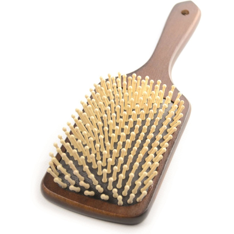 HySHINE Deluxe Wooden Mane & Tail Brush – Dark Brown