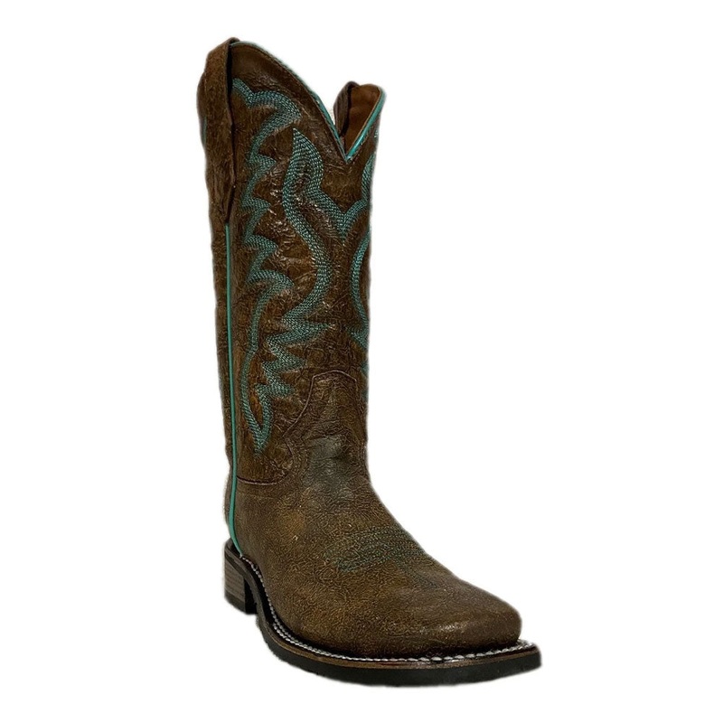 L5722 Circle G by Corral Women’s Peanut Embroidery Wide Square Toe Western Boots