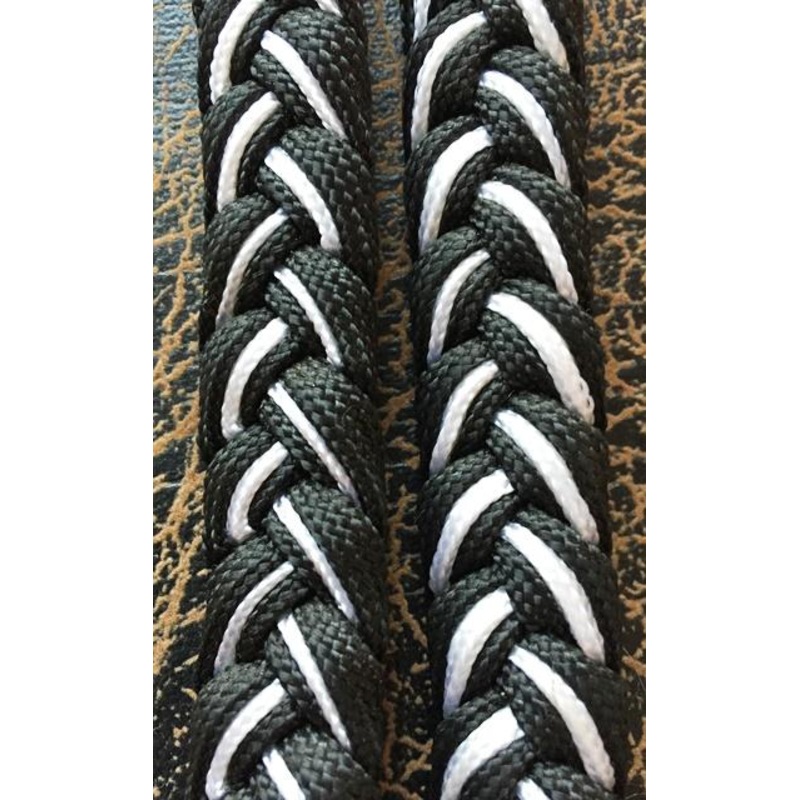 Martha Josey Super Knot Barrel Racing Rein Black/White