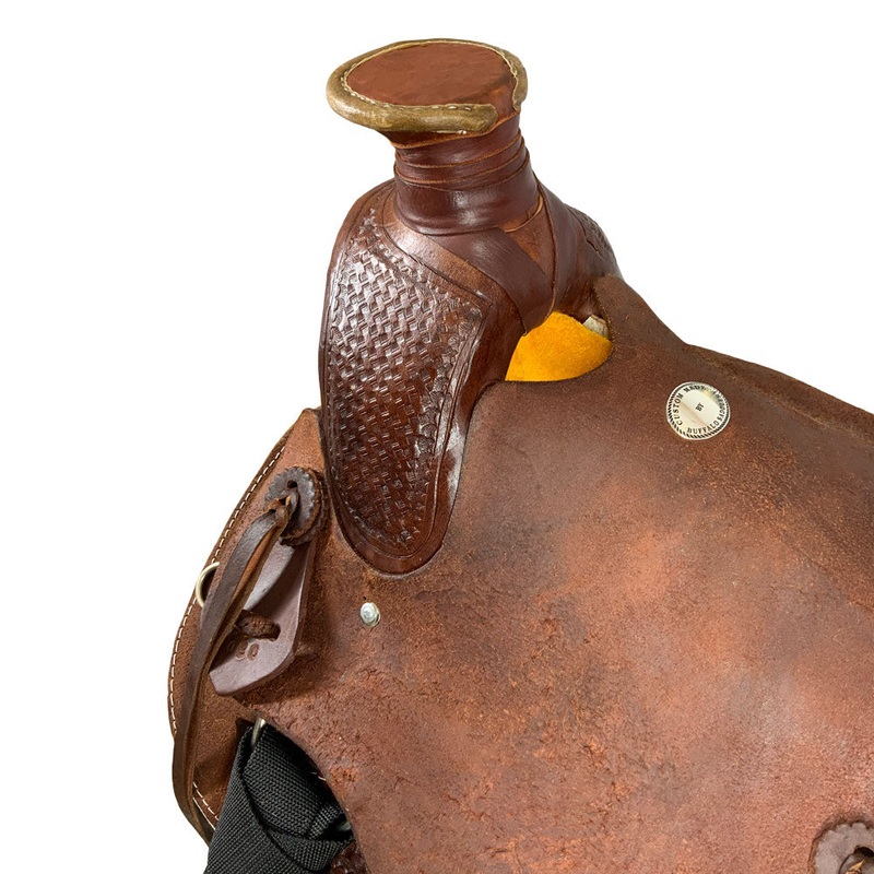 Buffalo Saddlery Rugged Outlaw Chocolate Roughout Roper Style Saddle – 16 Inch