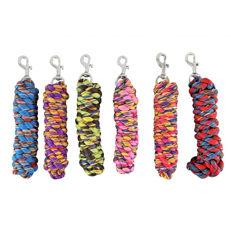 6′ braided rag lead with snap *SOLD ASSORTED*