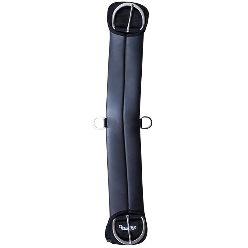 34 Inch Weaver Leather Horse Size Black Neoprene Sleeve Straight Cinch Girth