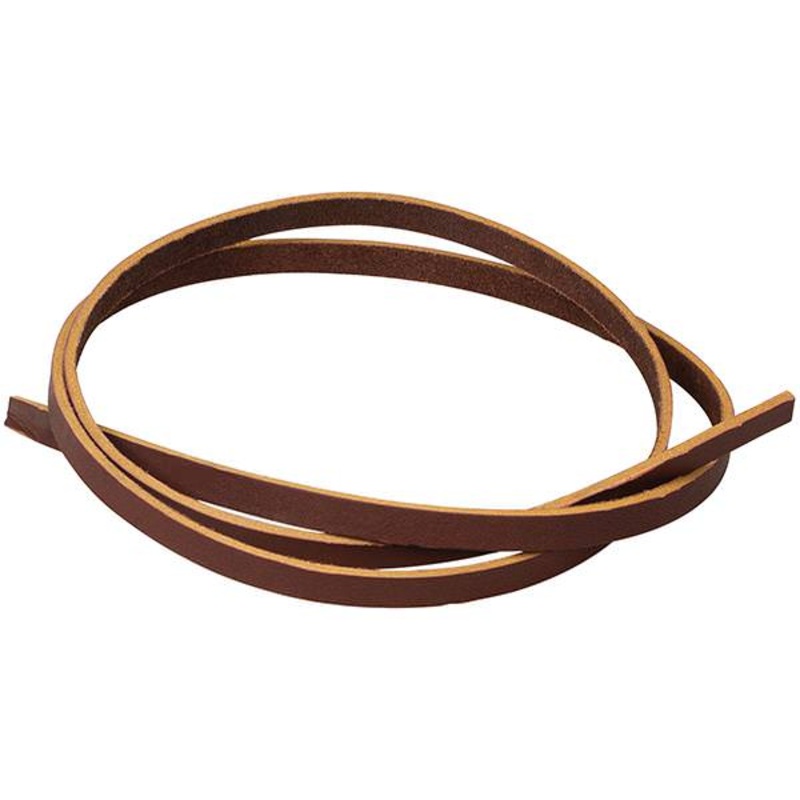 Chrome Tanned Leather Lace, Rust, 5/16″ x 40″