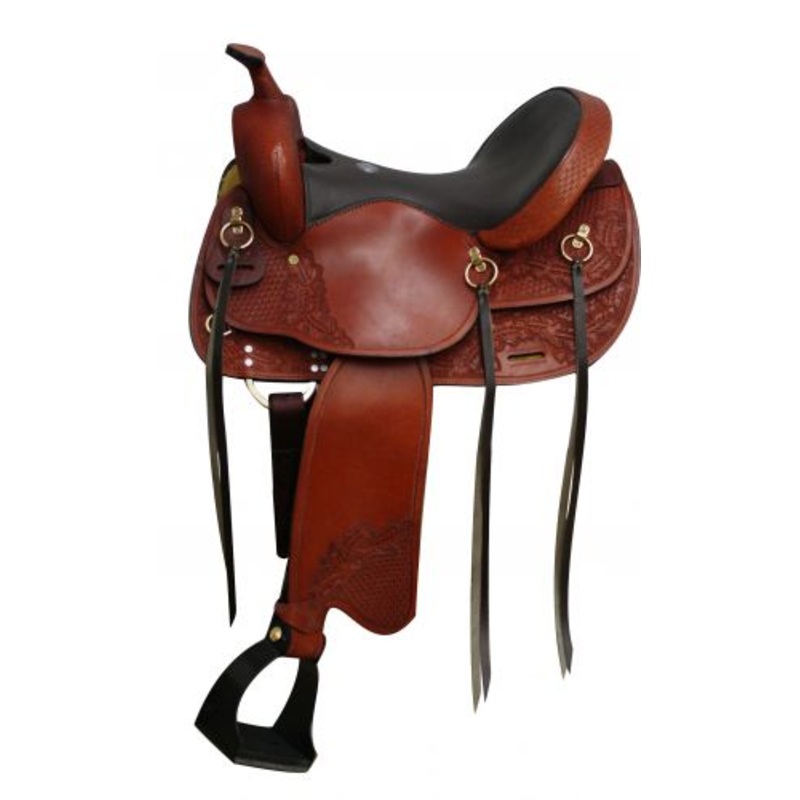 #08516: 16″, 17″Double TTrail style saddle
