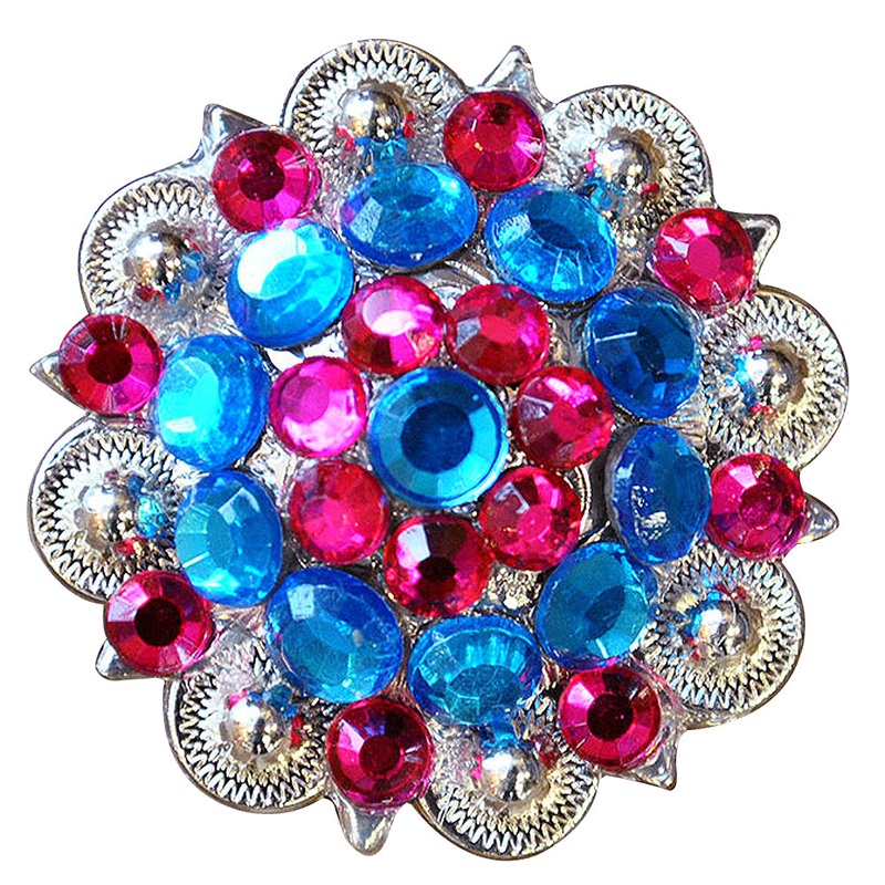 Capri And Fuchsia Crystals Berry Headstall Saddle Tack Cowgirl Hilason